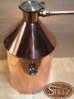 10 Gallon Copper Moonshine Still With 4" Cap Logic Cap